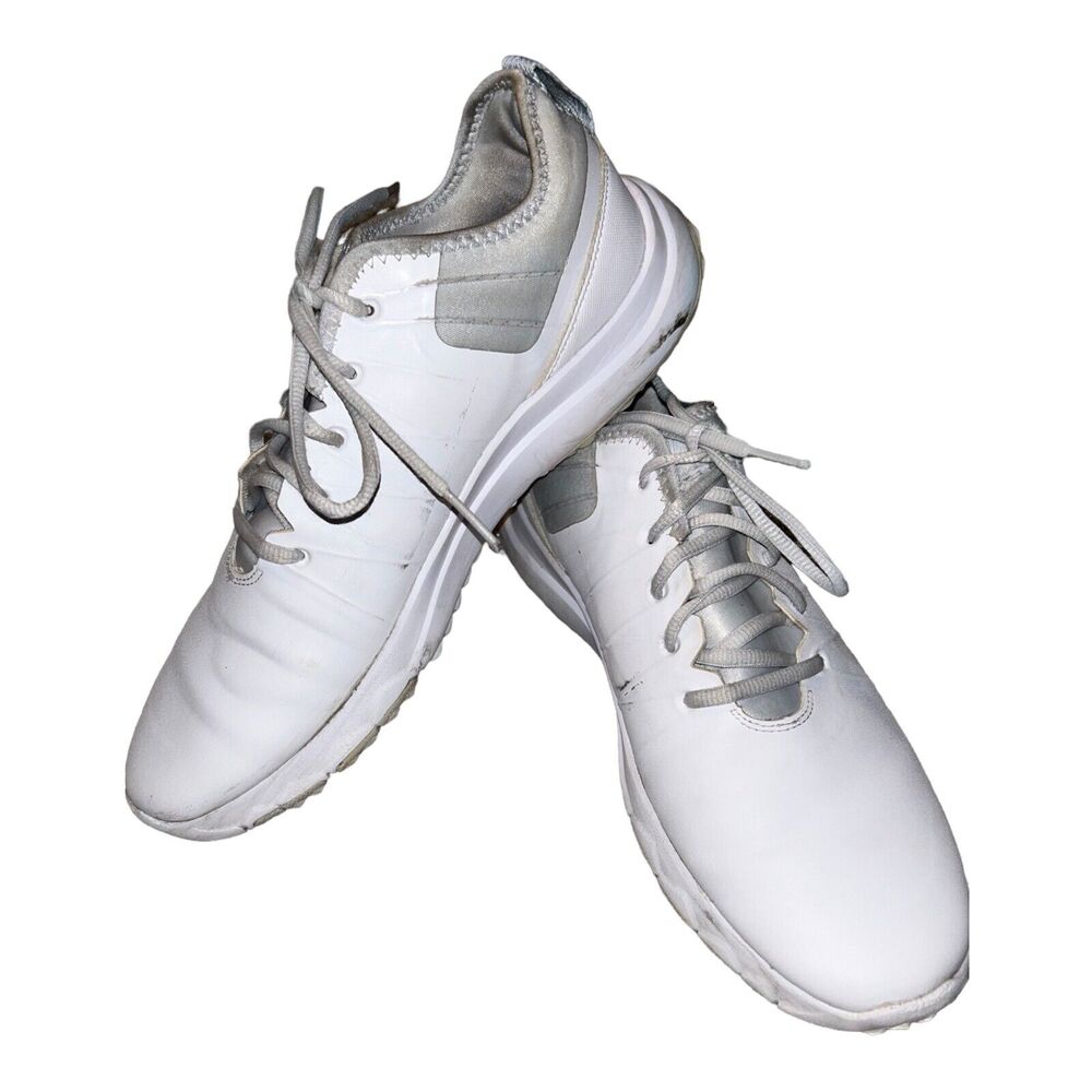 Women’s 9 2015 Nike FI‎ Impact 2 White/Platinum Waterproof Spikeless Golf Shoes